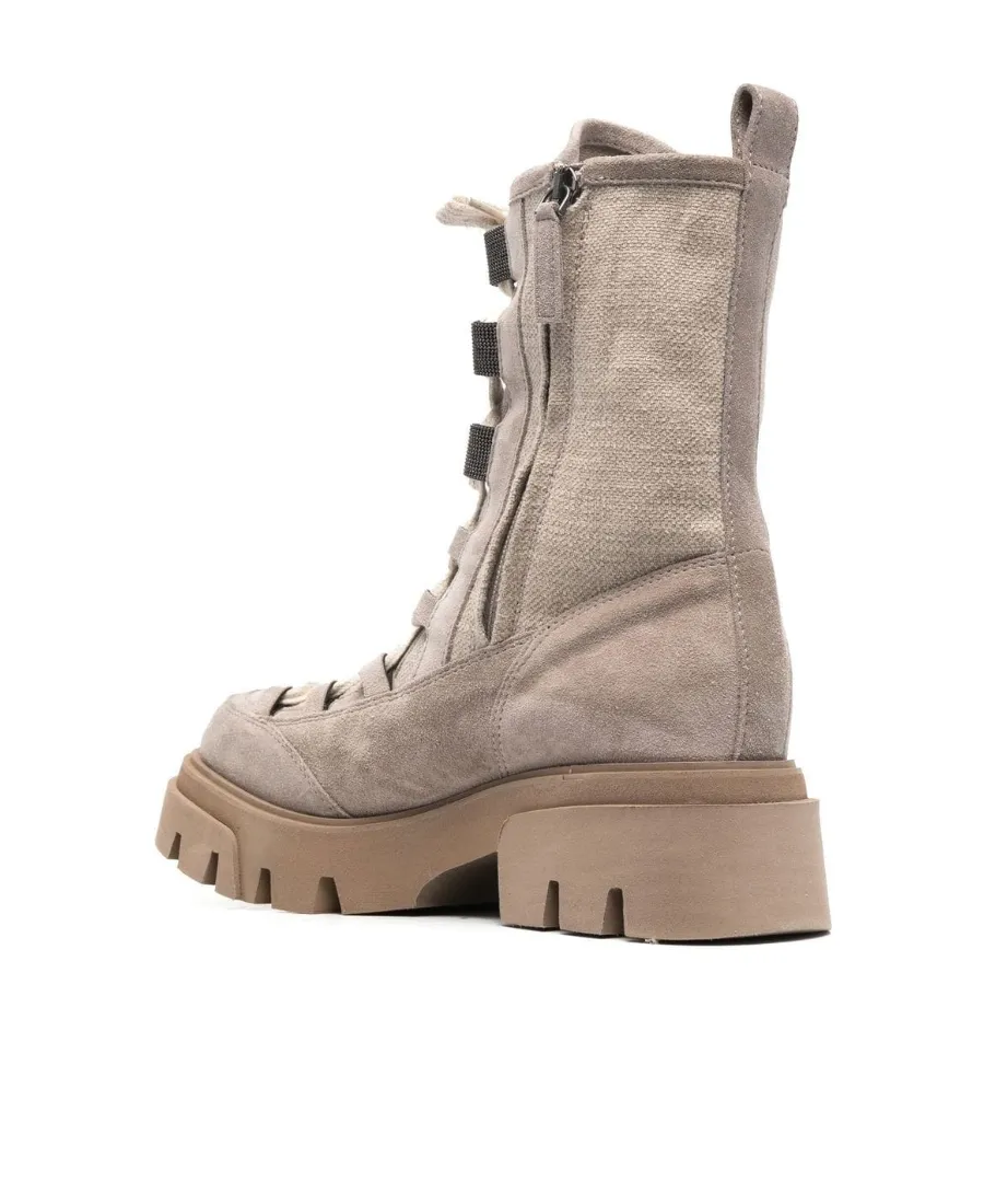 Monile Lace-Up Boots