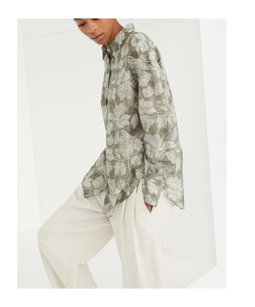 High-Waist Straight-Leg Pants