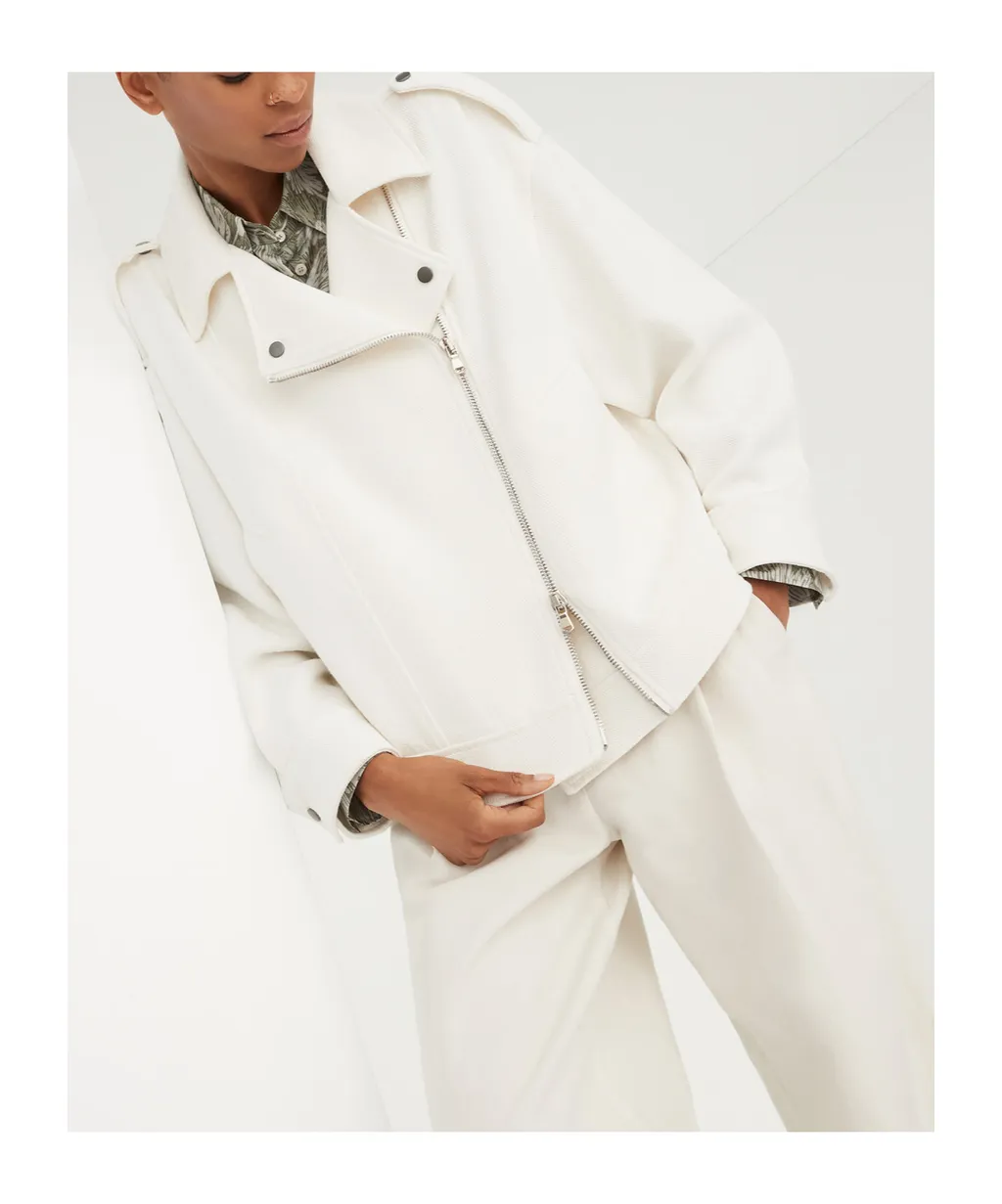 High-Waist Straight-Leg Pants