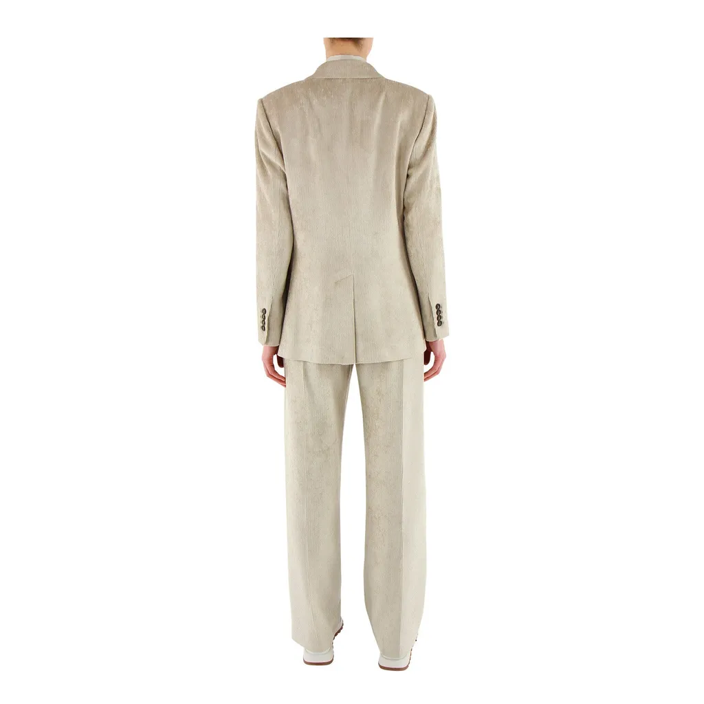 Double-Breasted Long-Sleeved Blazer