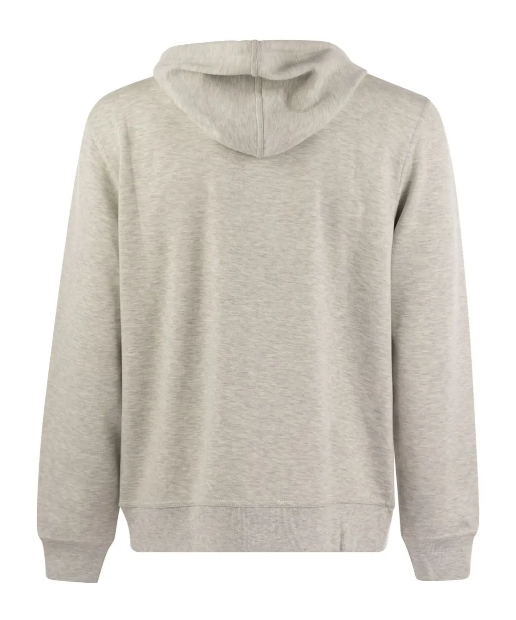 Zip-Up Drawstring Hoodie