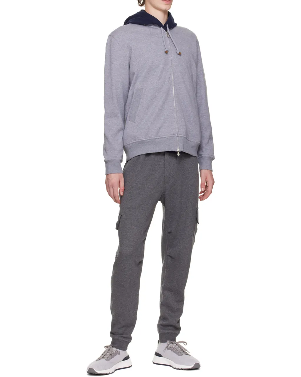 Knitted Lace-Up Sneakers