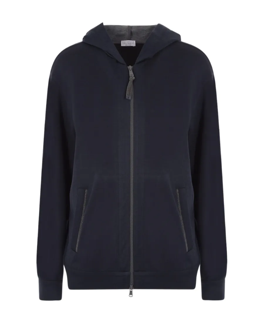 Zipped Long Sleeved Hoodie