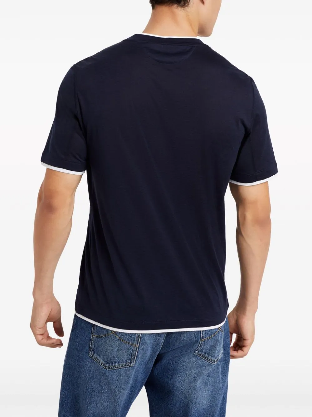 Double Layer Crewneck T-Shirt