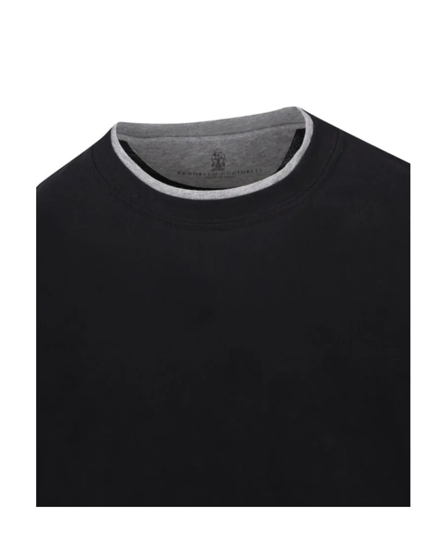 Layered-Effect Crewneck T-Shirt