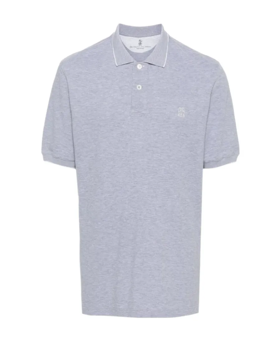 Logo-Embroidered Short-Sleeved Polo Shirt
