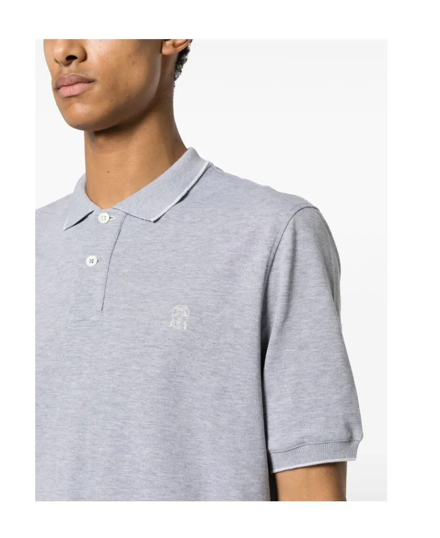 Logo-Embroidered Short-Sleeved Polo Shirt