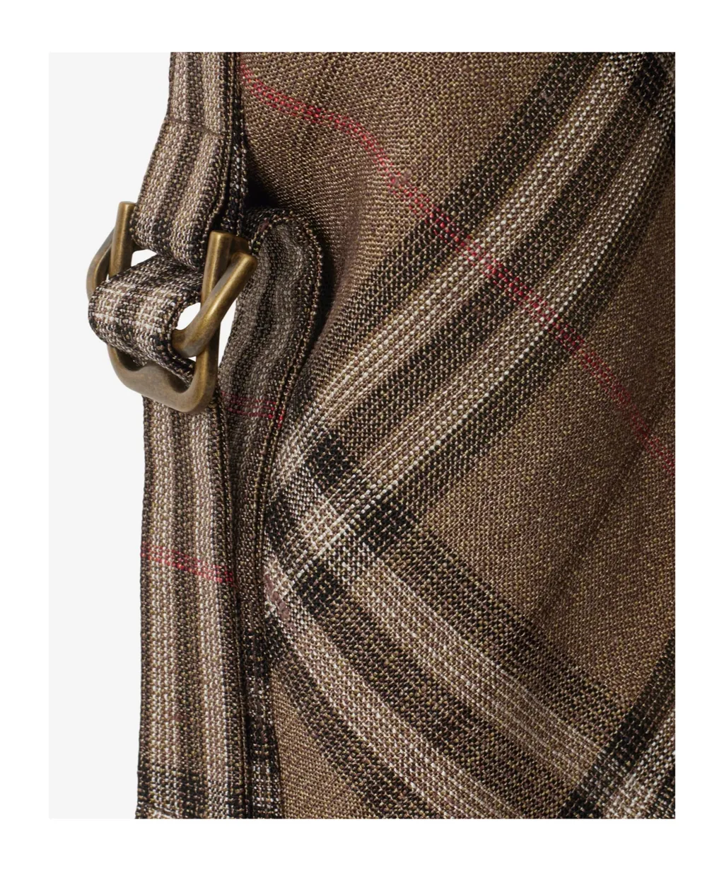 Checked Cargo Trousers
