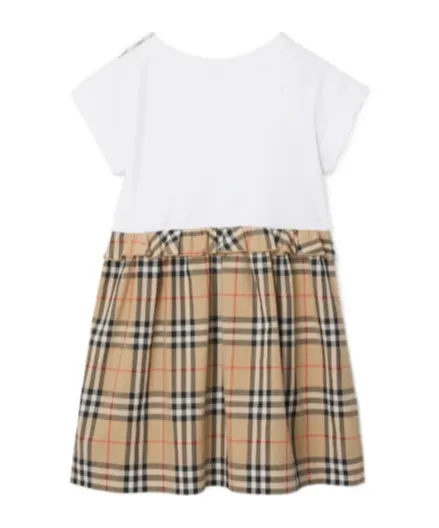 Check Trim Dress