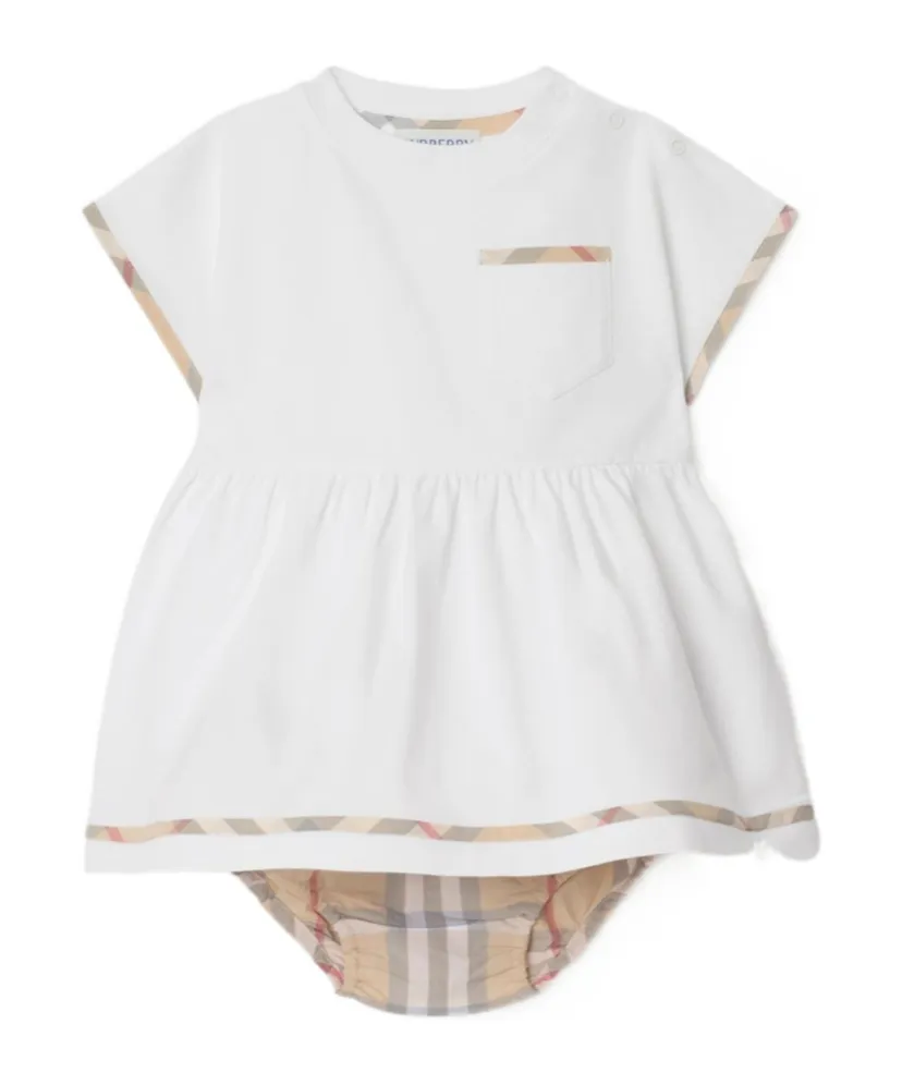 Baby Dress And Bloomers Set