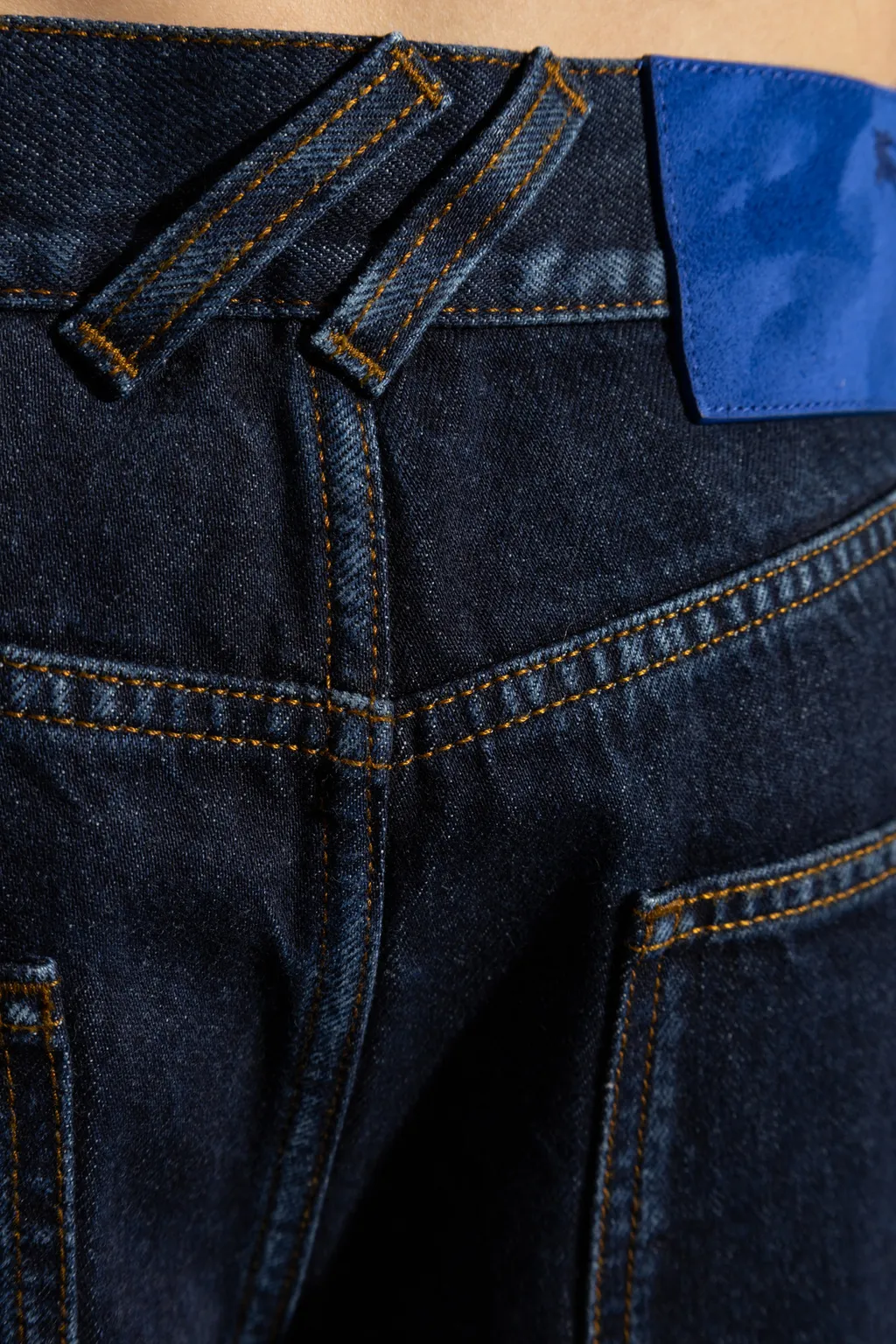 Logo Patch Denim Bermuda Shorts