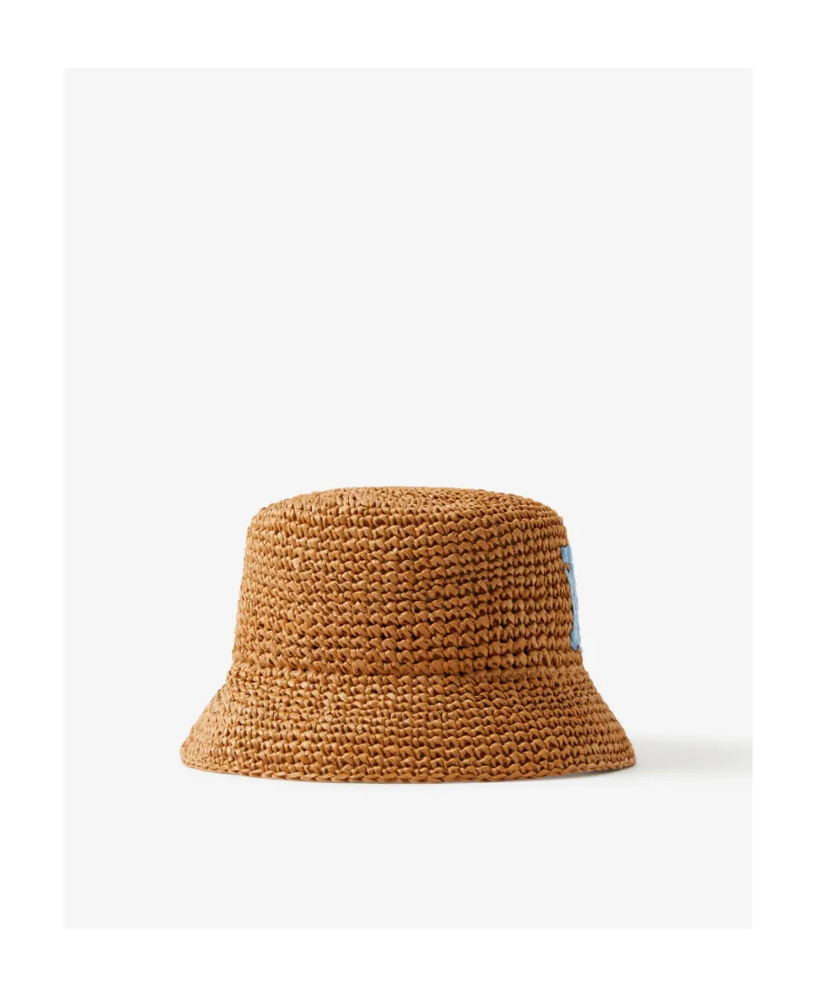 Logo Detailed Woven Bucket Hat