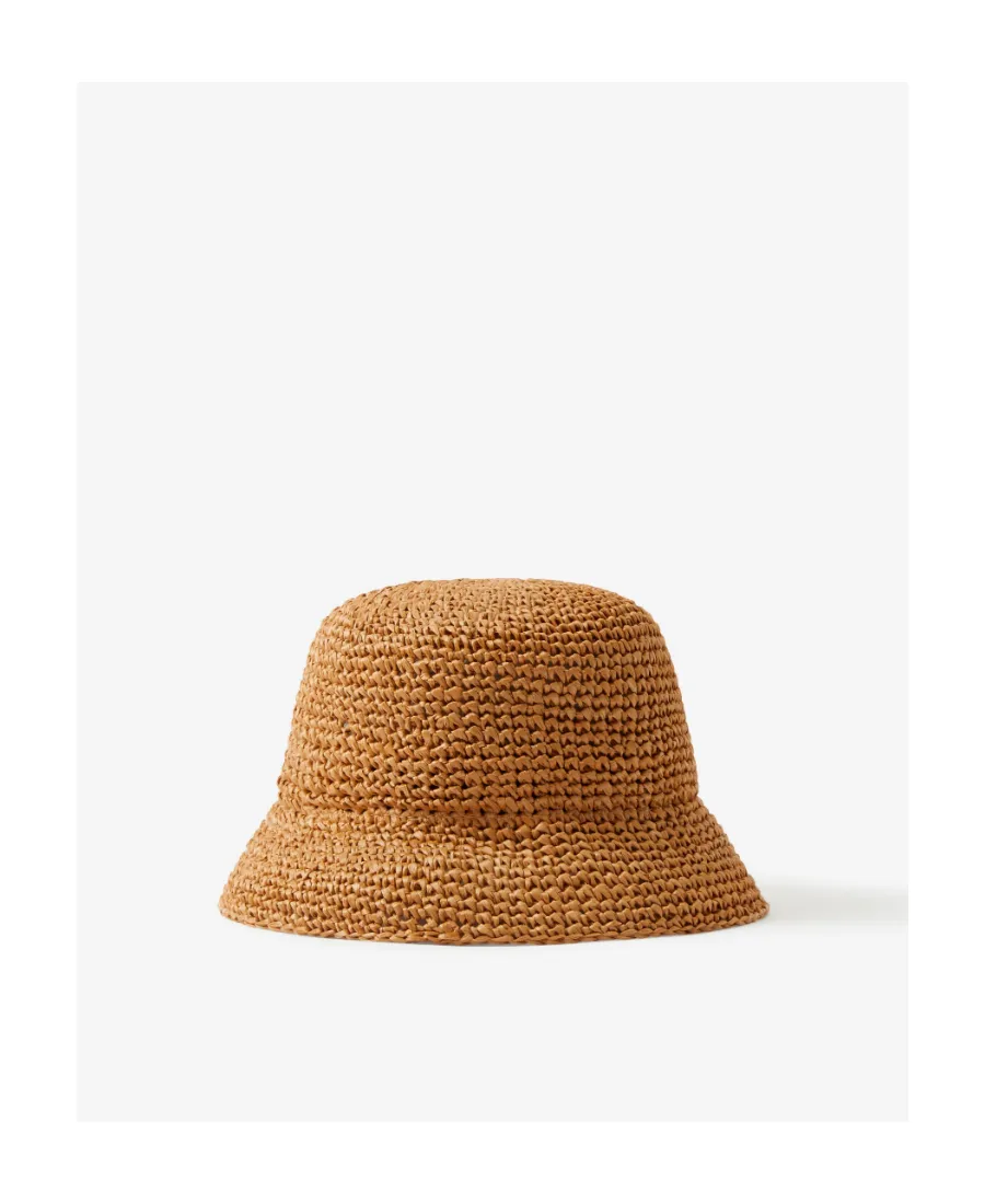 Logo Detailed Woven Bucket Hat
