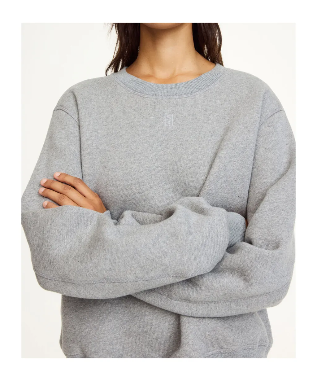 Embroidered-Logo Crew-Neck Sweatshirt