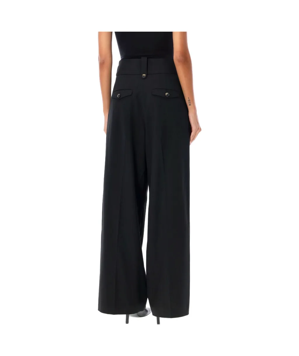 Pleated Belted Pants