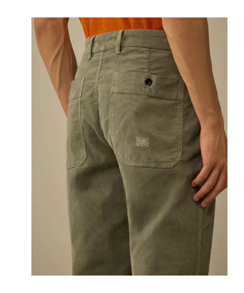 Corduroy Loose Chino Trousers