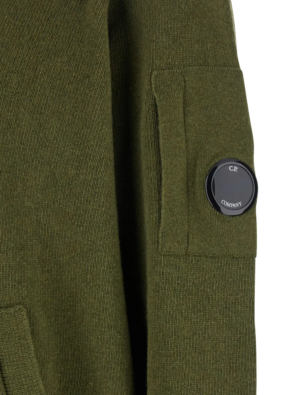 High Neck Logo Plaque Jacket