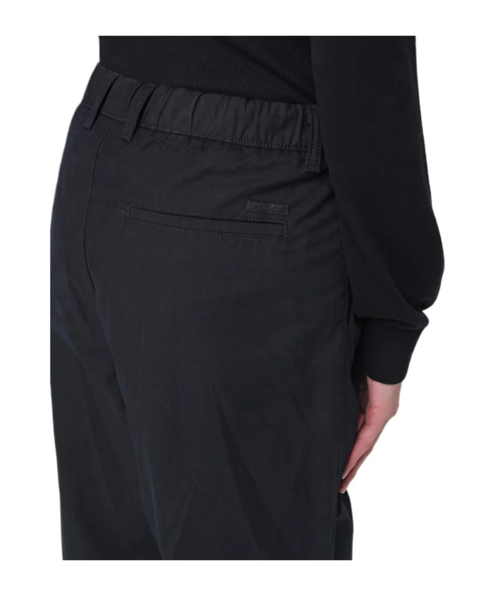 Wide-Leg Elastic Waist Pants