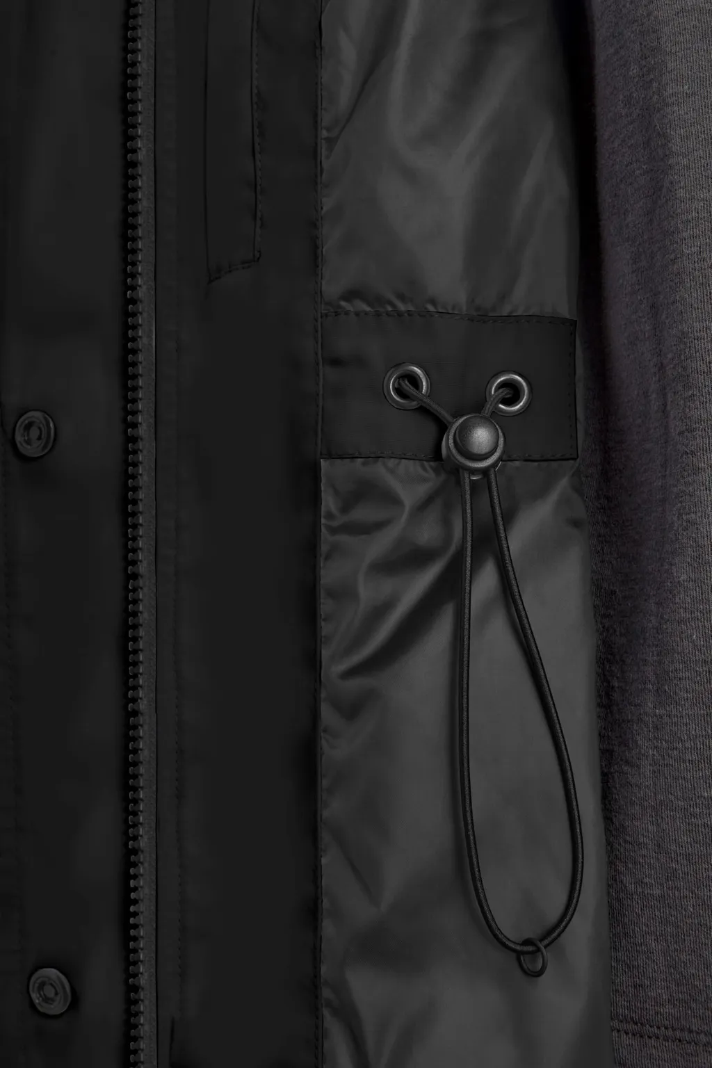 Long-Sleeved Midi Hooded Parka