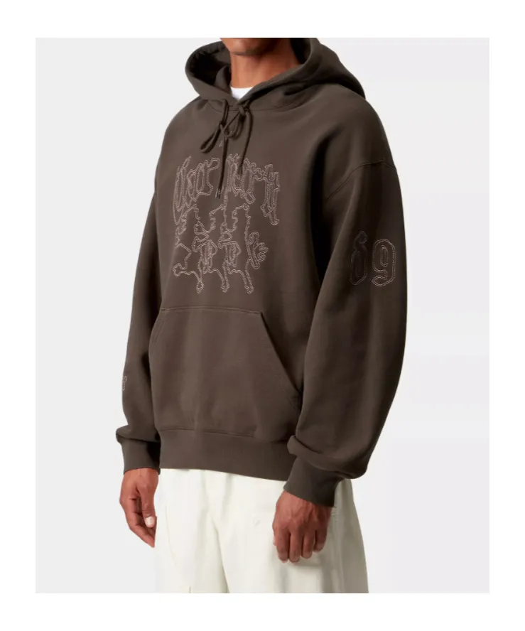 Hooded Hackwork Sweatshirt