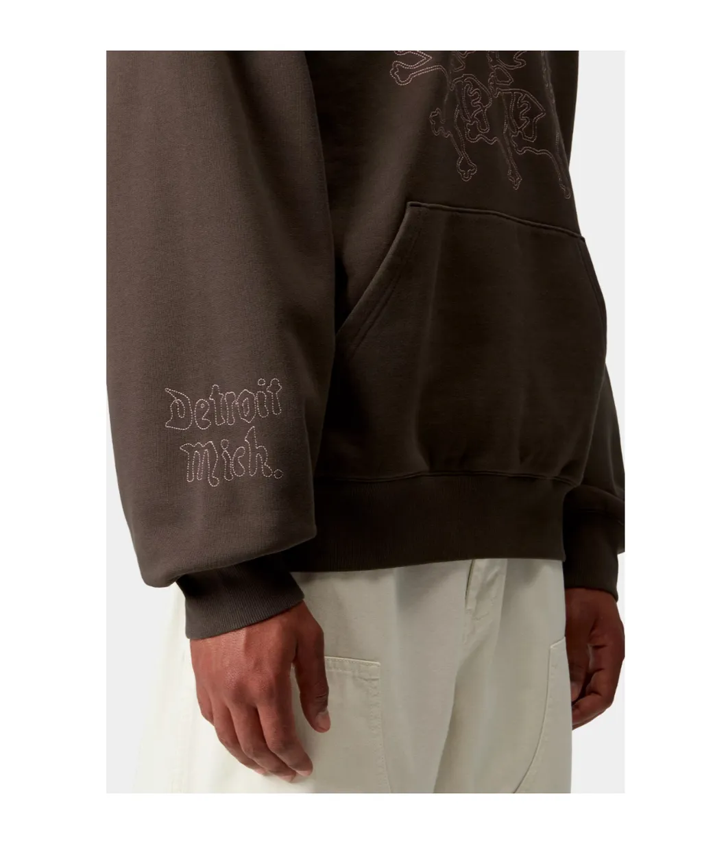 Hooded Hackwork Sweatshirt