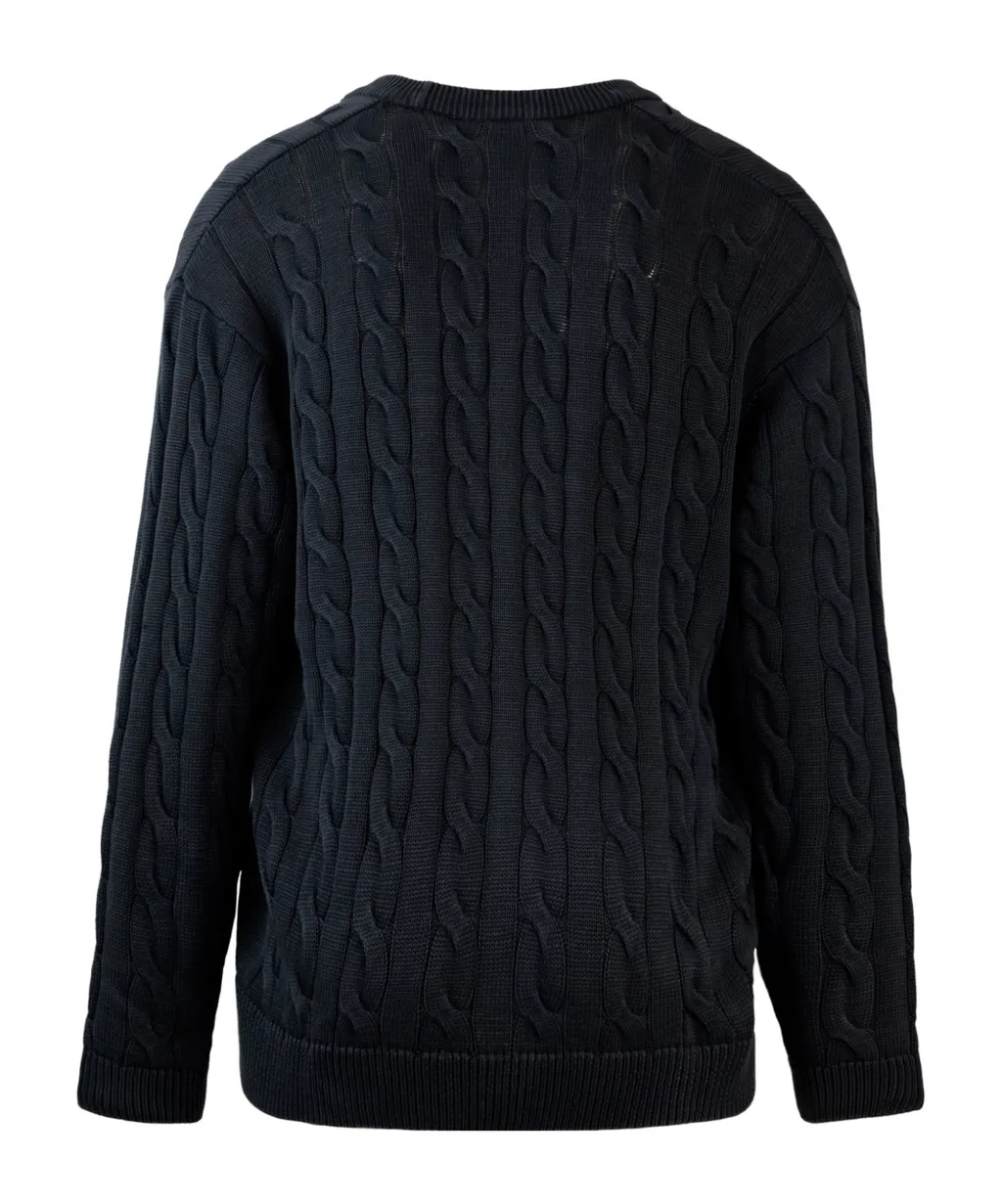 Long-Sleeved Knitted Cardigan