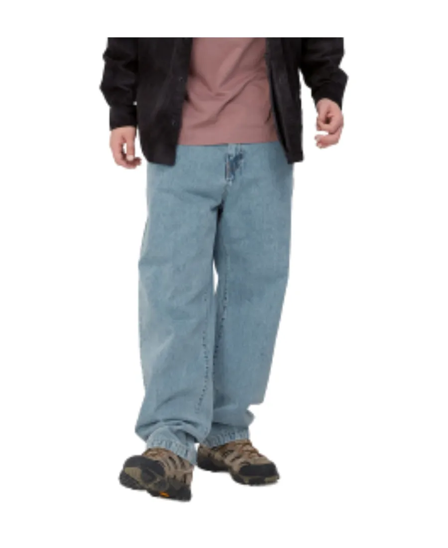 Logo Patch Wide Leg Jeans