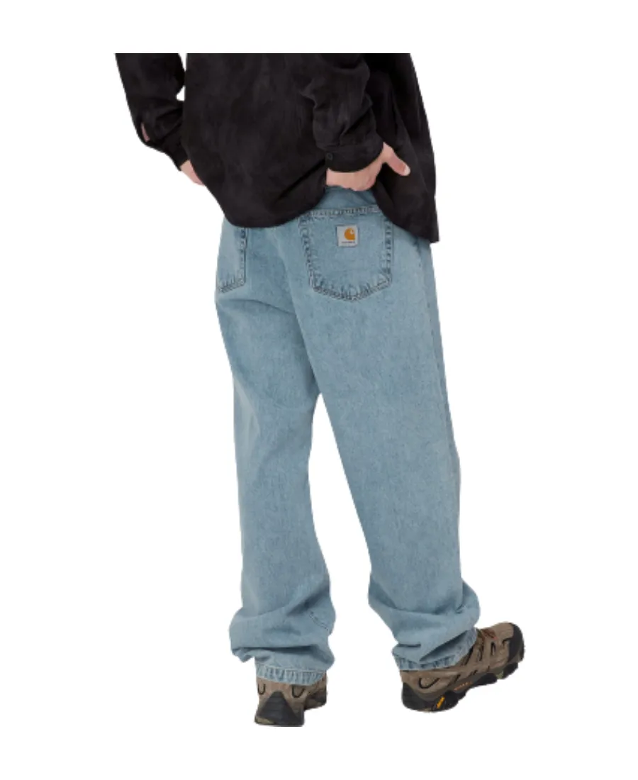 Logo Patch Wide Leg Jeans