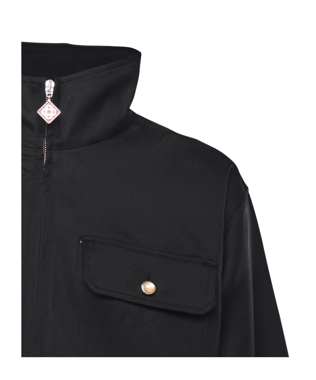 Pocket Zip-Up Shirt Jacket