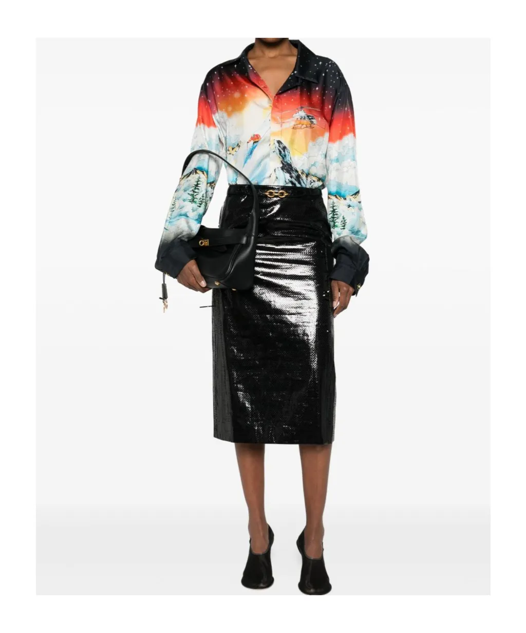 Printed Long-Sleeve Shirt