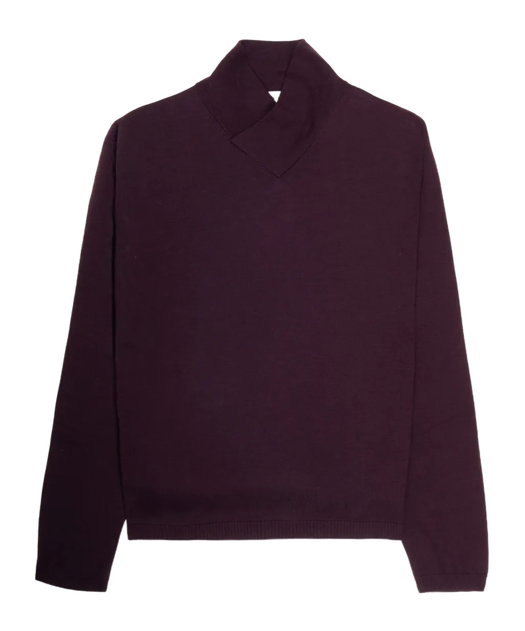 High-Necked Long-Sleeve Sweater