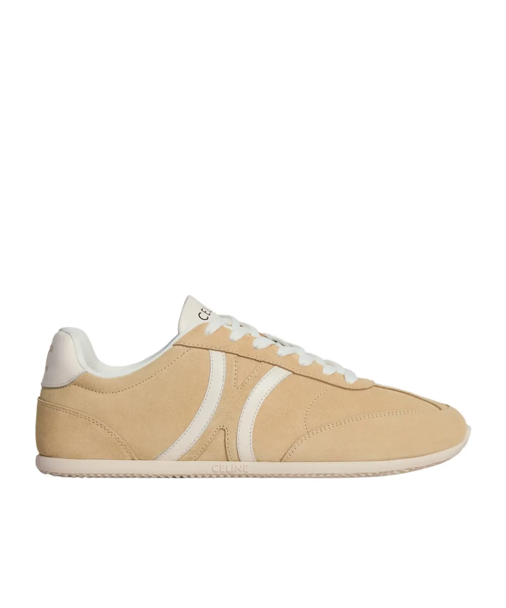 Celine Jogger - Low Lace-Up Sneaker In Suede Calfskin And Calfskin