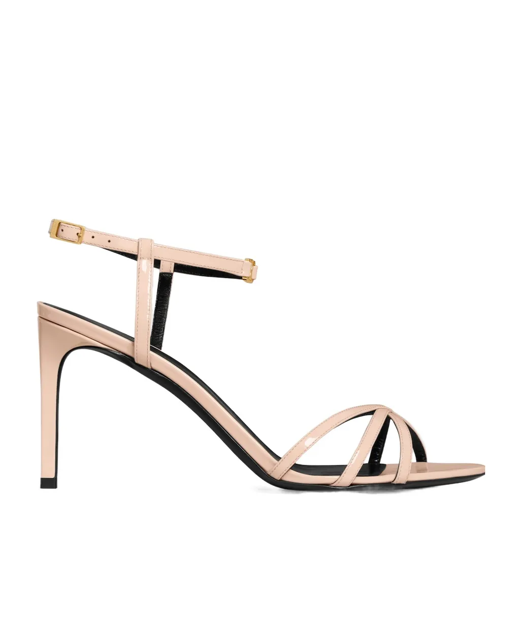 Celine Soir Sandal In Patent Calfskin