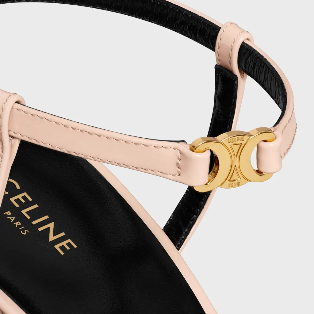 Celine Soir Sandal In Patent Calfskin