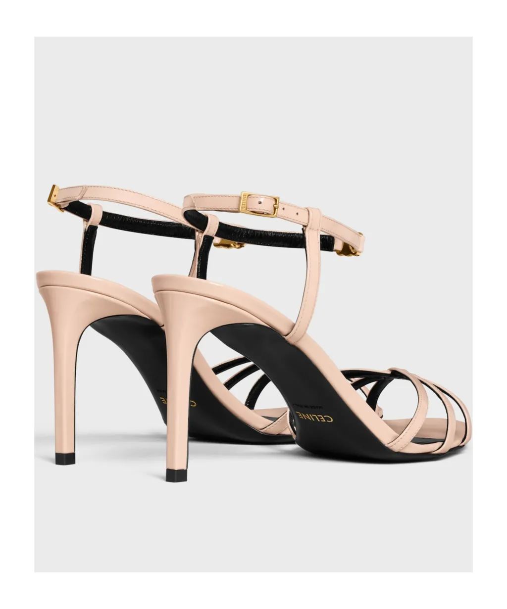 Celine Soir Sandal In Patent Calfskin