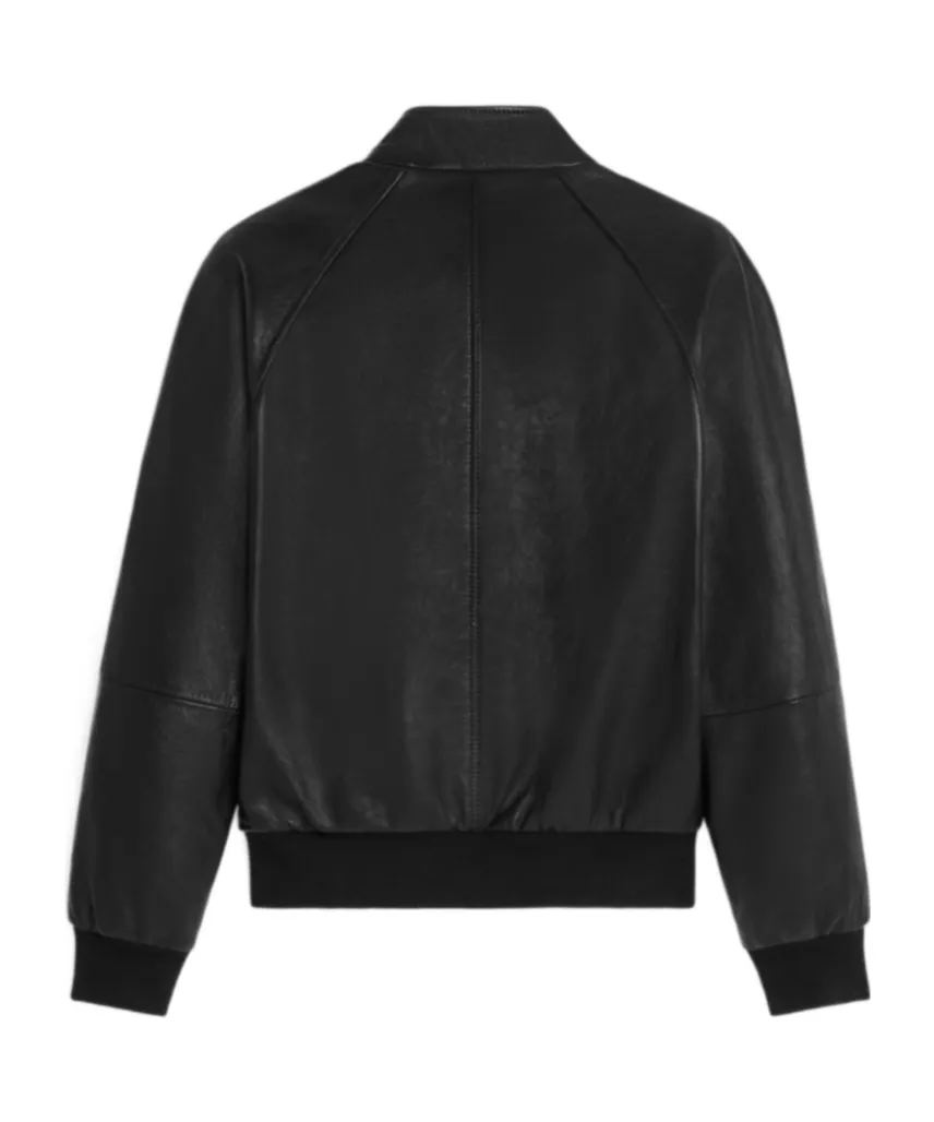 Zipped Blouson Jacket In Soft Lambskin