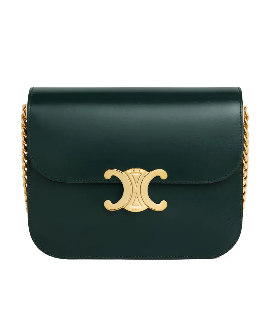Medium College Bag In Shiny Calfskin