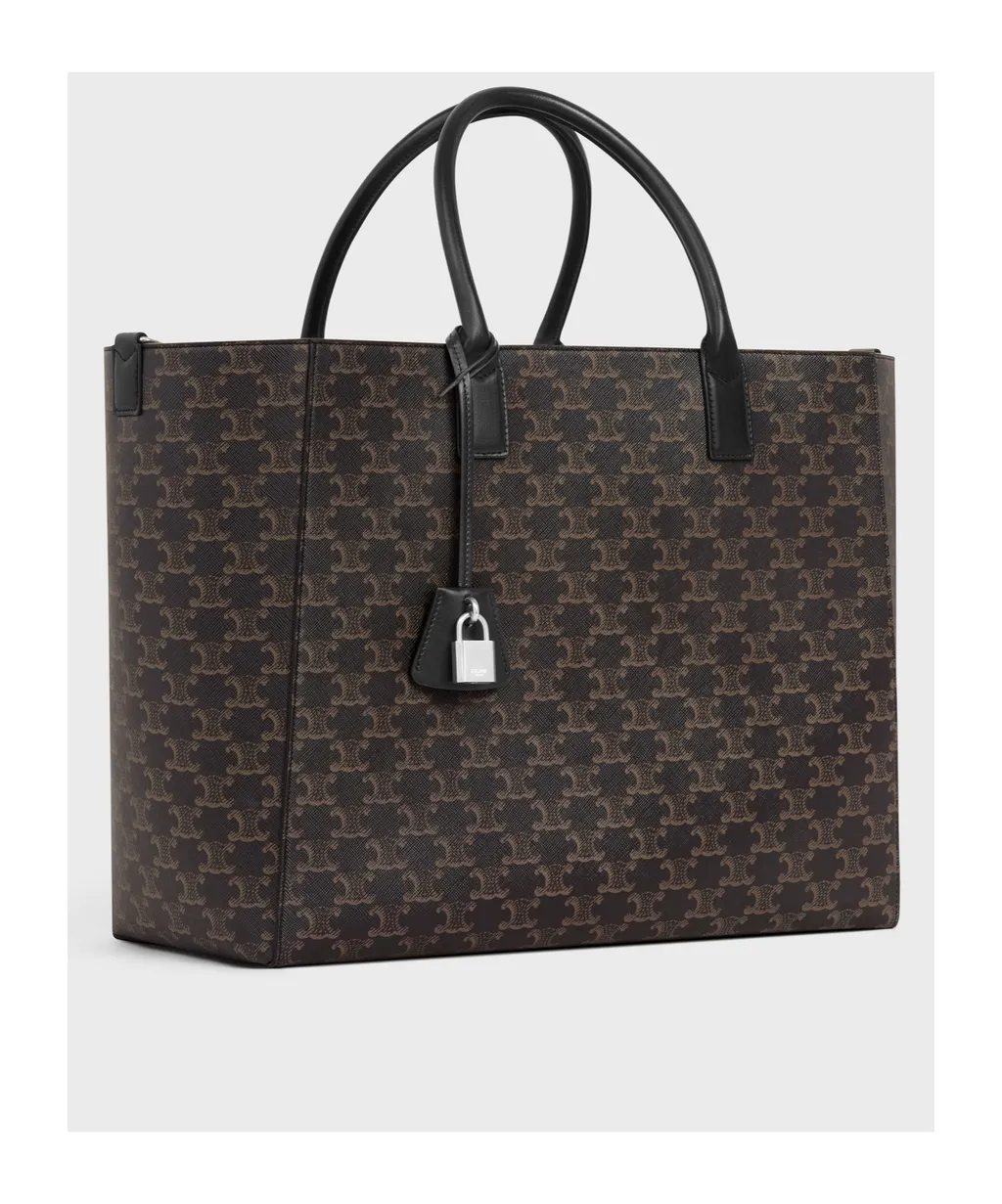 Large Cabas In Triomphe Canvas And Calfskin