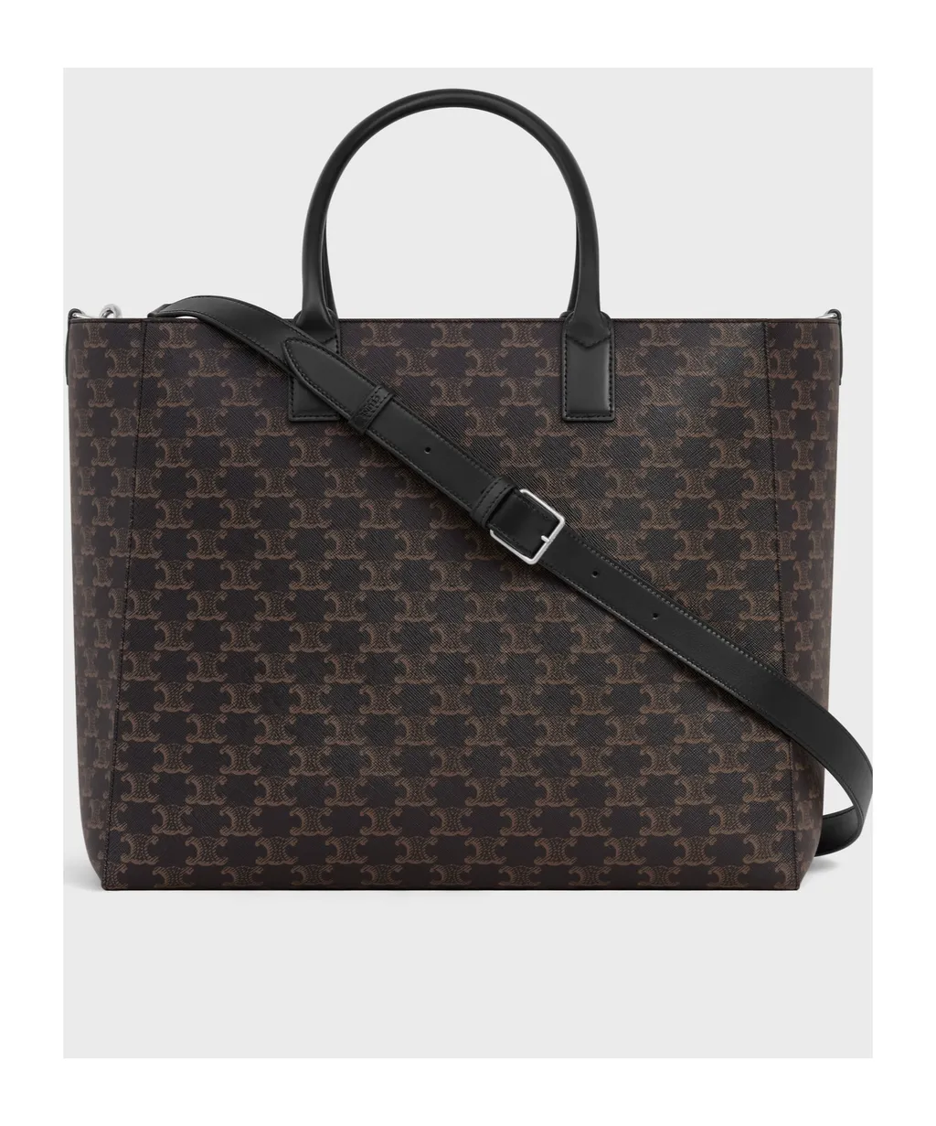Large Cabas In Triomphe Canvas And Calfskin