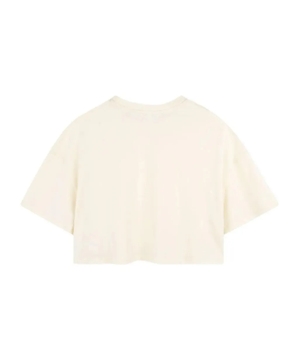 Logo-Embossed Cropped T-Shirt