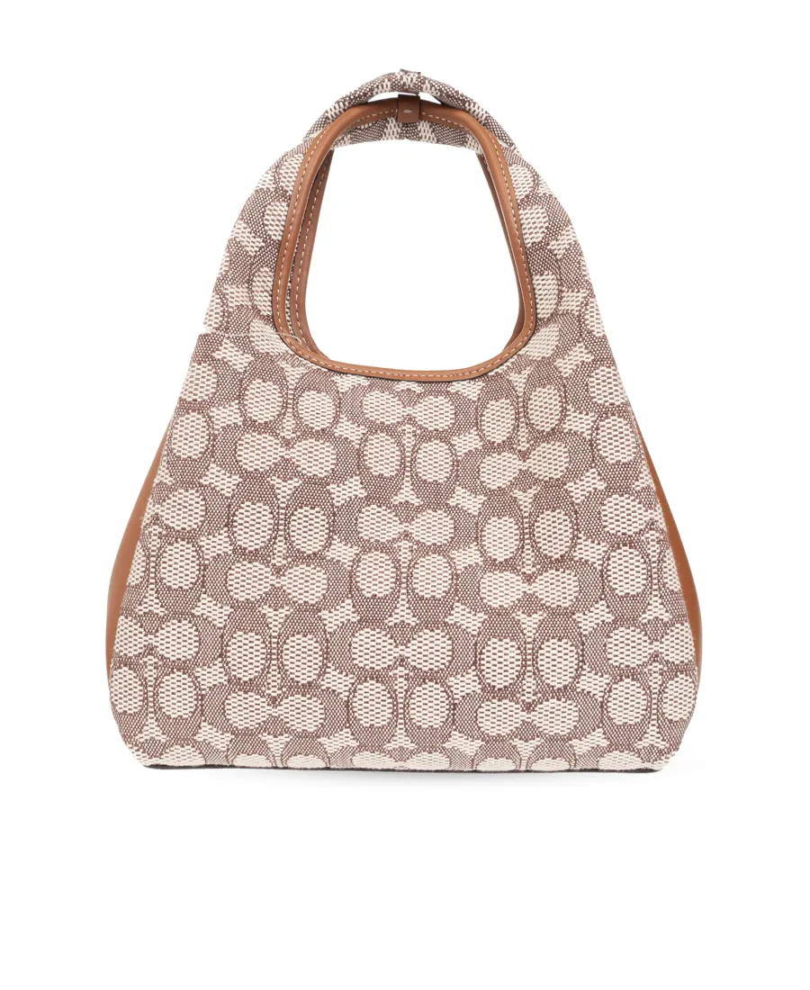 Hadley Monogram-Jacquard Leather Bag