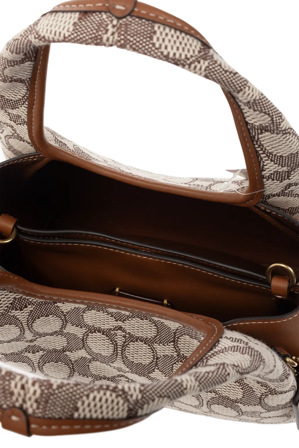 Hadley Monogram-Jacquard Leather Bag