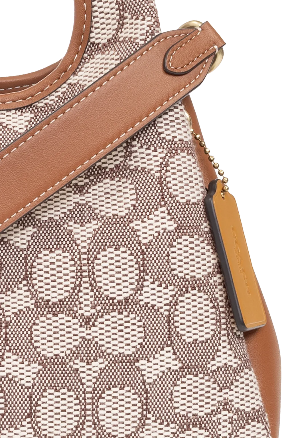 Hadley Monogram-Jacquard Leather Bag