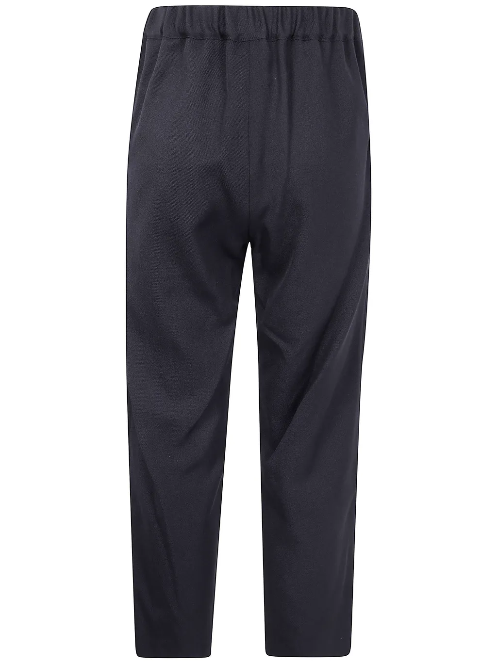 Elasticated Waistband Straight Leg Trousers