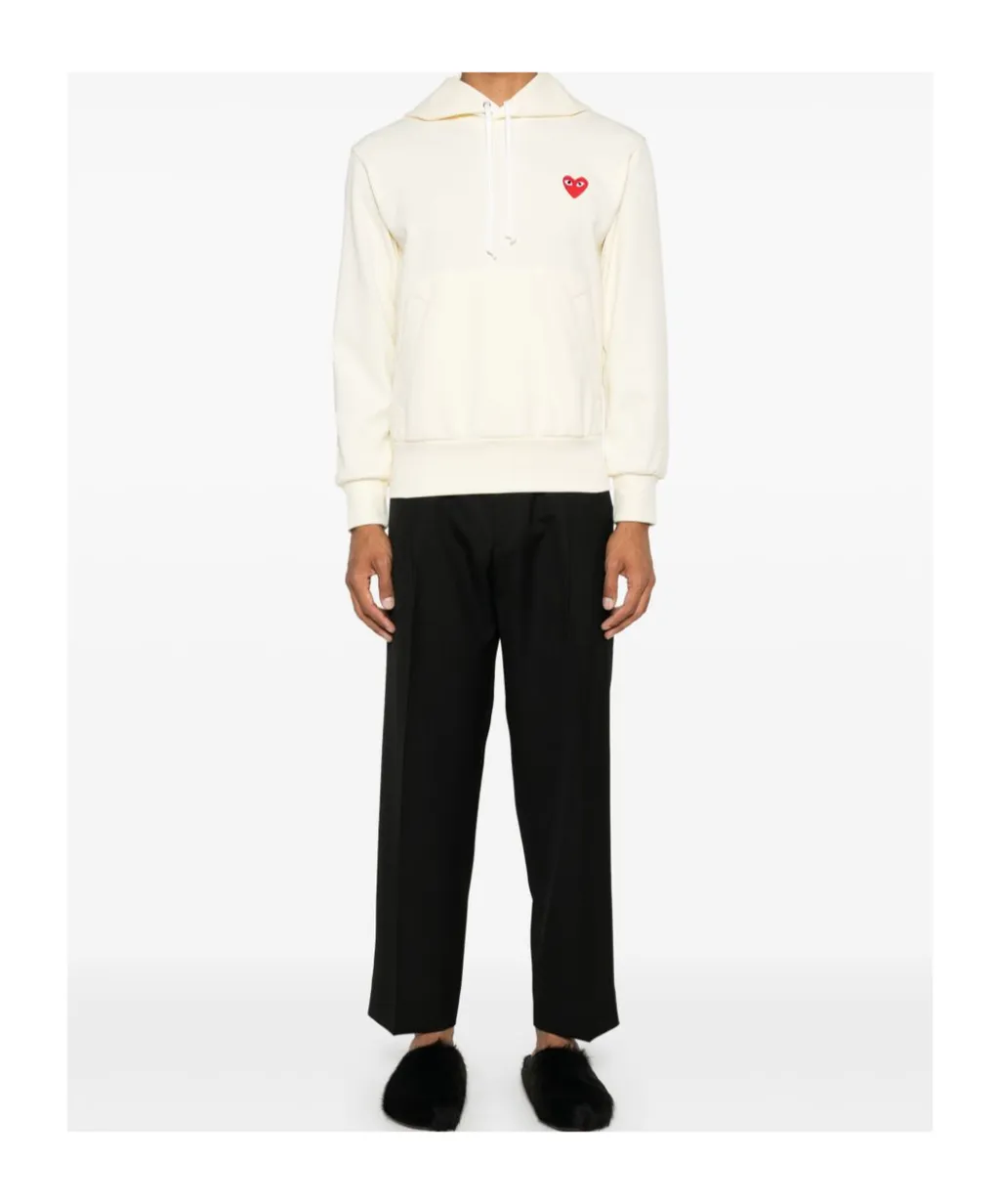 Hooded Sweater With Heart Logo