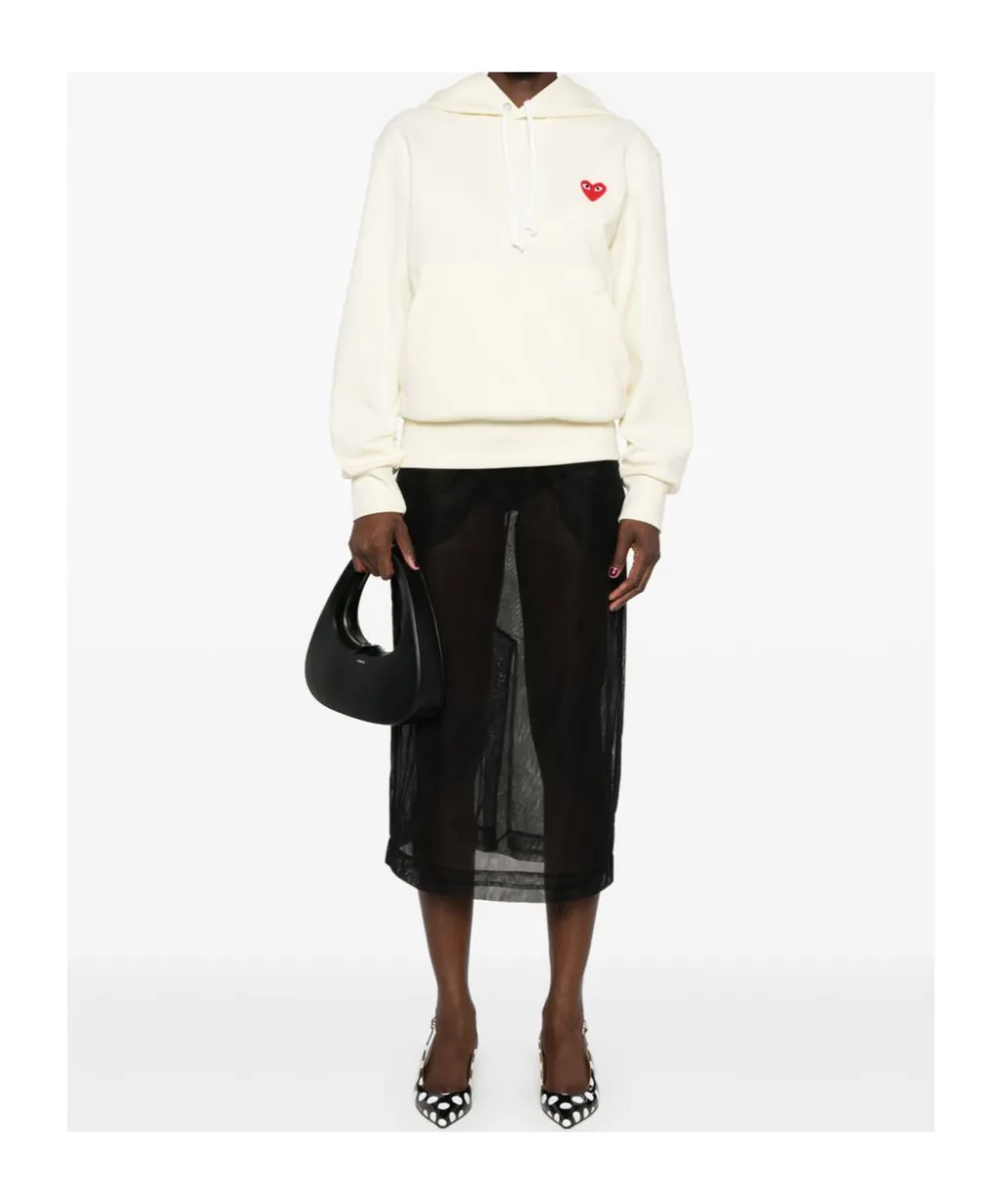 Hooded Sweater With Heart Logo