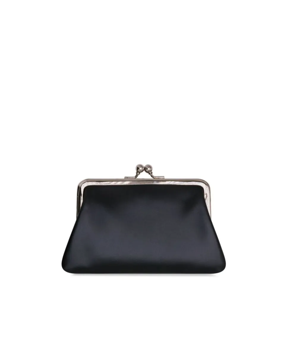 Wallet Logo-Printed Kiss-Clasp Purse