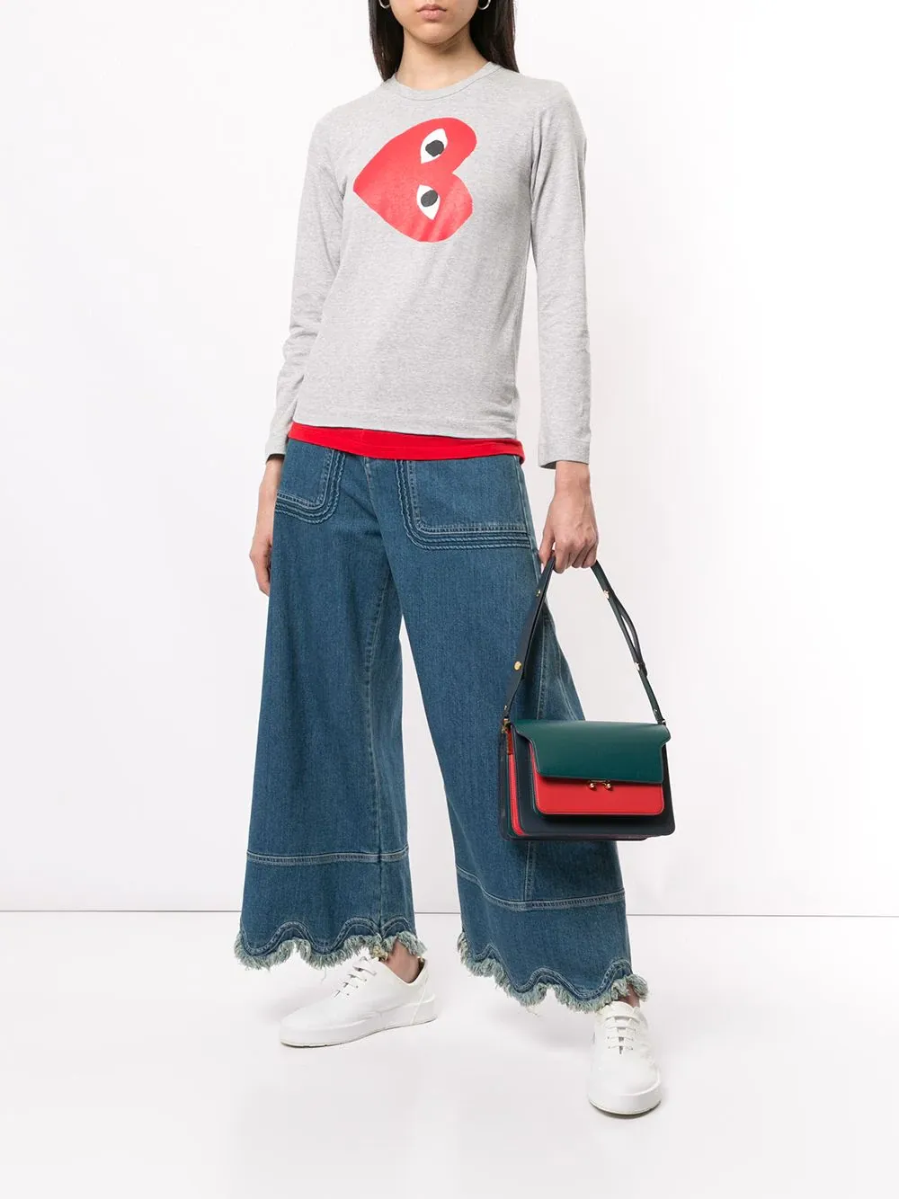 Logo-Print Crew Neck Top