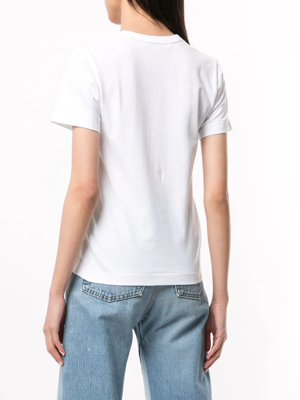 Heart-Print Crew Neck T-Shirt