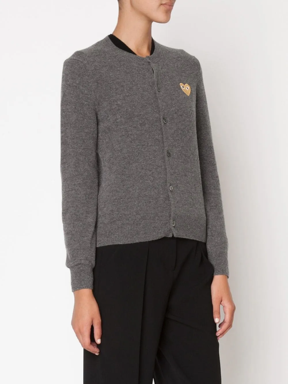 Embroidered Heart Cardigan